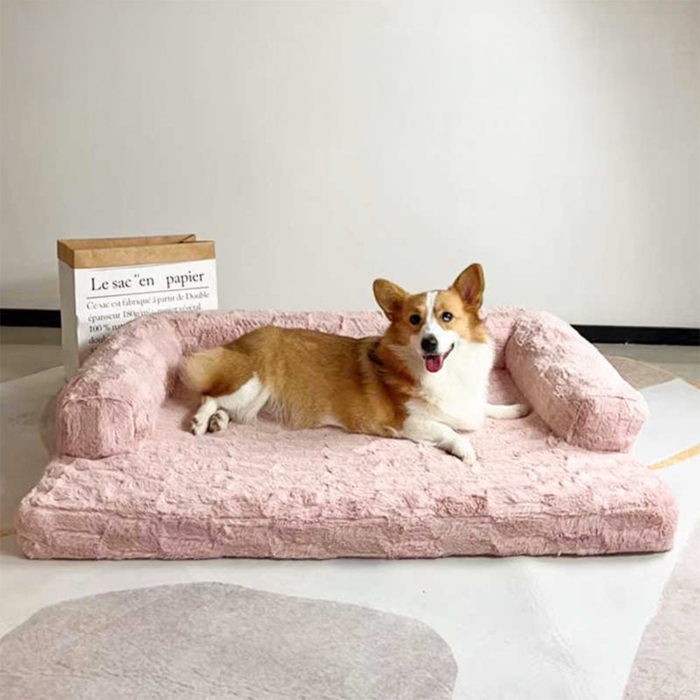Spacious Orthopedic Soft Skin-Friendly Washable Dog & Cat Sofa Bed