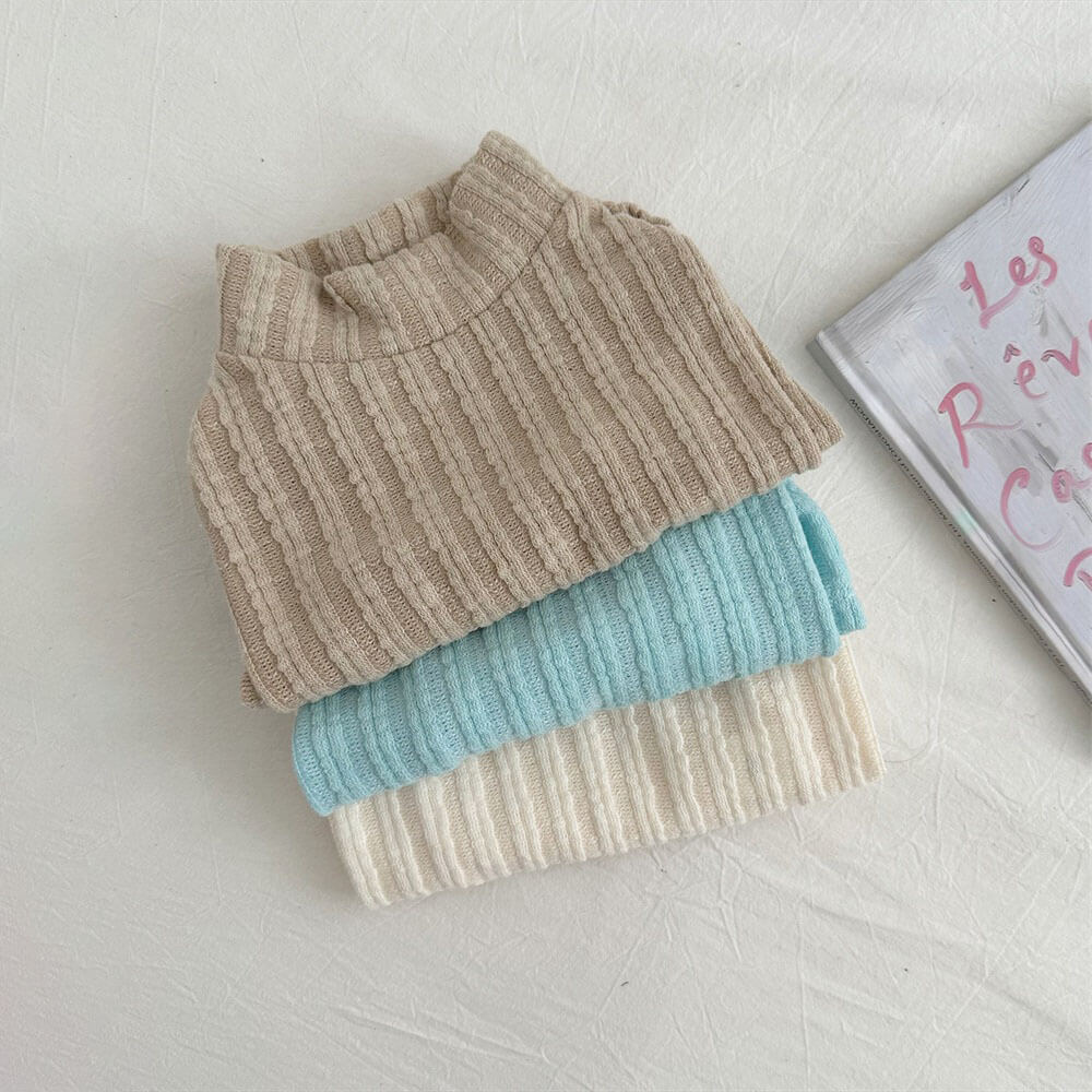 Soft and Stylish Ribbed Dog Sweater - Cozy and Warm for All Seasons